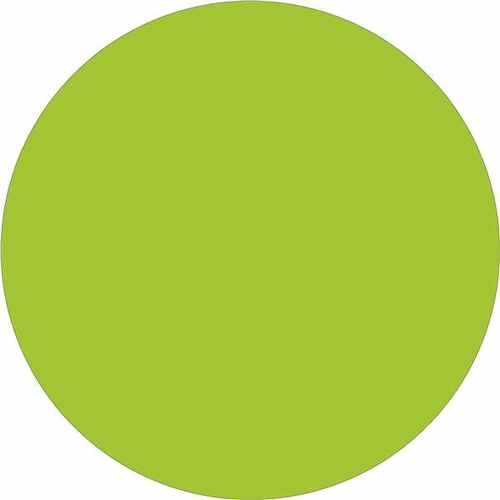 Tape Logic DL1389FG 1 in. Circle - Fluorescent Green Removable Labels 