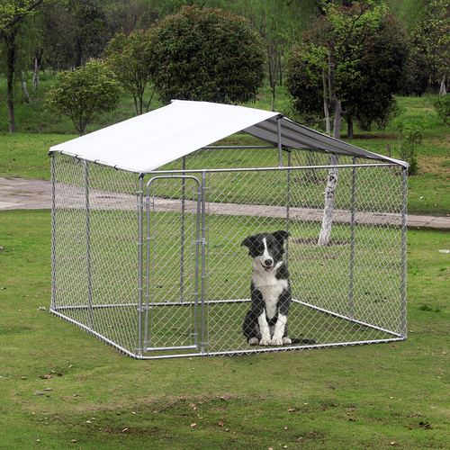 PawHut Outside Dog Kennels 10'Lx10'Wx6'H Large Outdoor Dog Playpen