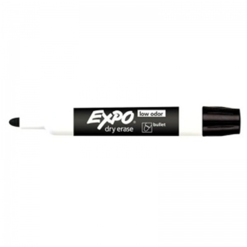 Sanford SAN82001BN Expo Dry Erase Black Marker Bullet Tip - 24 Each