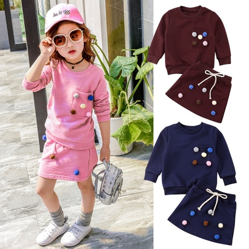 2018 Fashion Sweet Toddler Baby Girls Clothes Sets