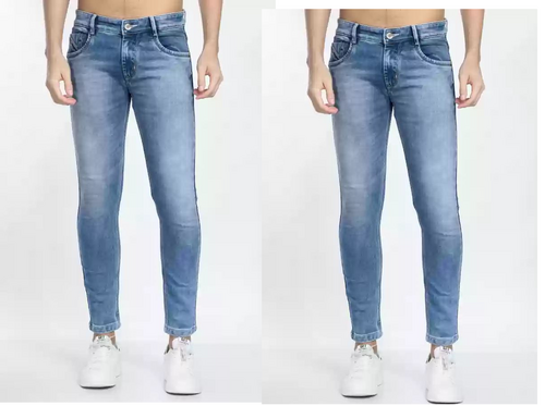 Men Regular Mid Rise  Jeans pack of 2 Light Blue 28