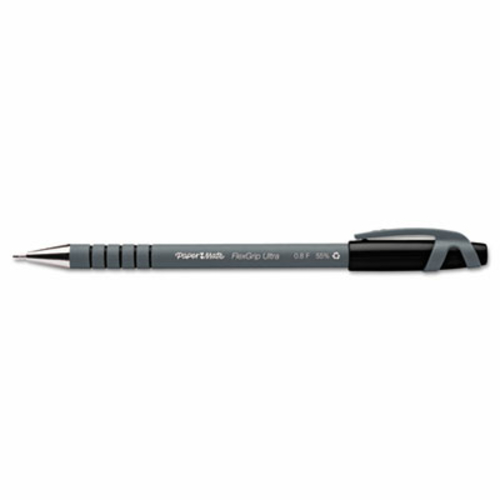 Paper Mate 9680131 FlexGrip Ultra Ballpoint Stick Pen  Black Ink  Fine
