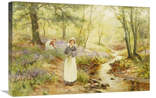 Global Gallery GCS-268650-30-142 30 in. Picking Bluebells Art Print - 