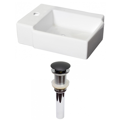 American Imaginations AI-31195 16.25 in. Wall Mount White Vessel Set f