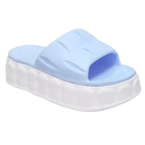WOMEN LIGHT WEIGHT  FLIPFLOP (Size-IND-4) (Color-BLUE)