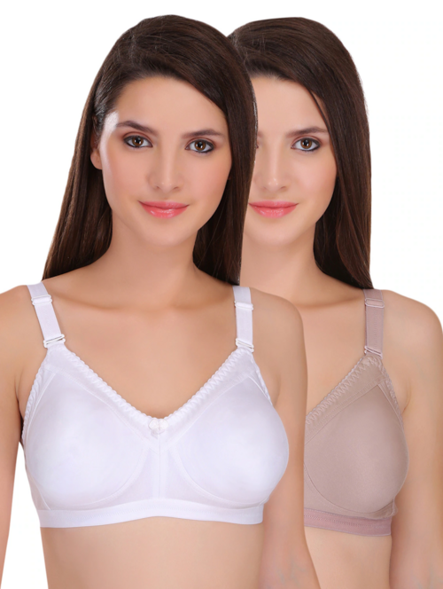 Set Of 2 Full Coverage Minimizer Bra(Size36)(ColorWhite & grey)