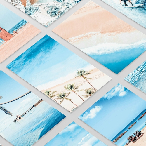Blue Summer Beach Collage | 30 Pictures