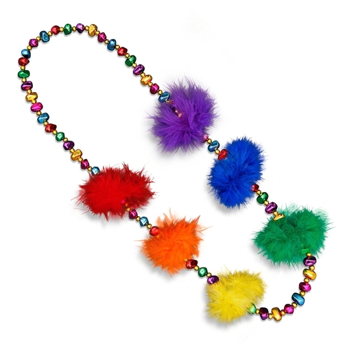 Blinkee 597400 Rainbow Feather Beaded Necklace
