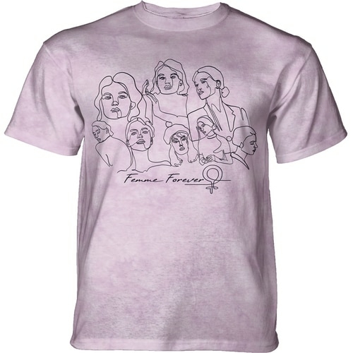 The Mountain 10916300026 Pink Femme Forever Adult Classic Tee - 4XL