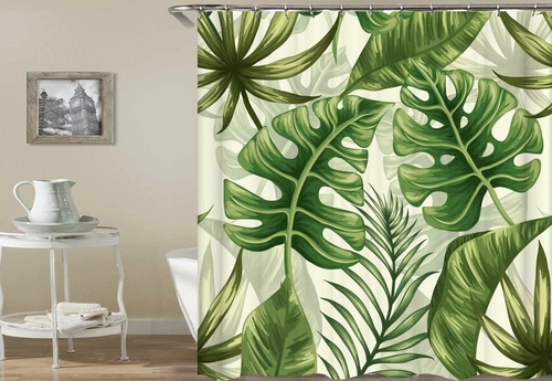 Fresh Green Shades Shower Curtain