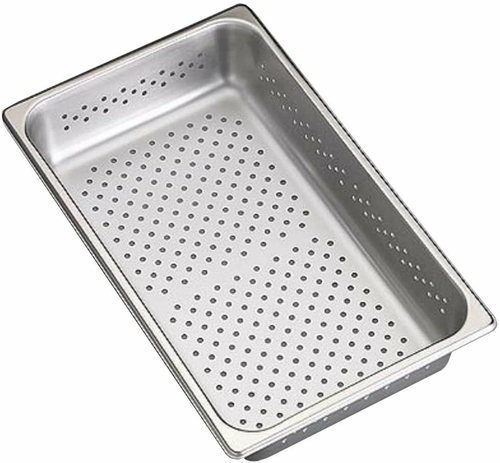 Dukal Stainless Steel Perforated Instrument Tray for Catheter Trays 10