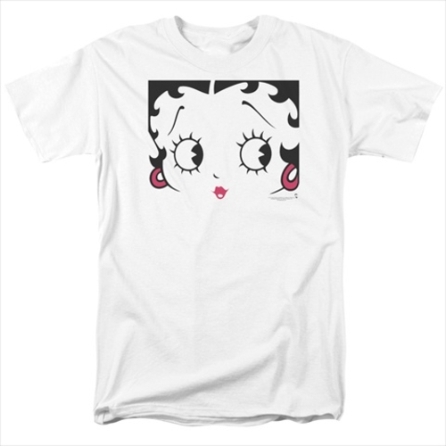 Boop-Close Up - Short Sleeve Adult 18-1 Tee, White - Small