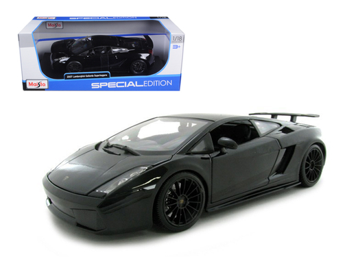 2007 Lamborghini Gallardo Superleggera Black 1/18 Diecast Model Car by