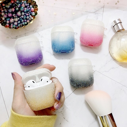 Soft TPU Headphone Case Glitter Shine Color Gradient For AirPods1/2/3
