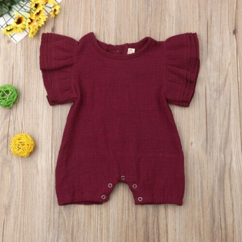 Pudcoco Newborn Baby Girls Clothes Fly-Sleeve