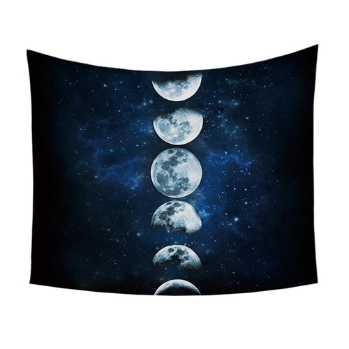 Moon Eclipse Changing Tapestry Galaxy Printed 3D