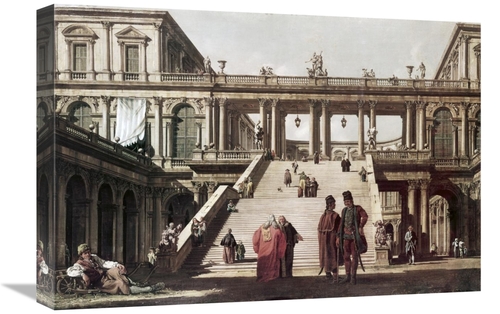 Global Gallery GCS-276952-22-142 22 in. Castle Yard Art Print - Canale