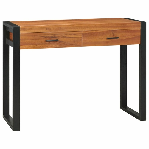 Desk with 2 Drawers 39.4"x15.7"x29.5" Recycled Teak Wood