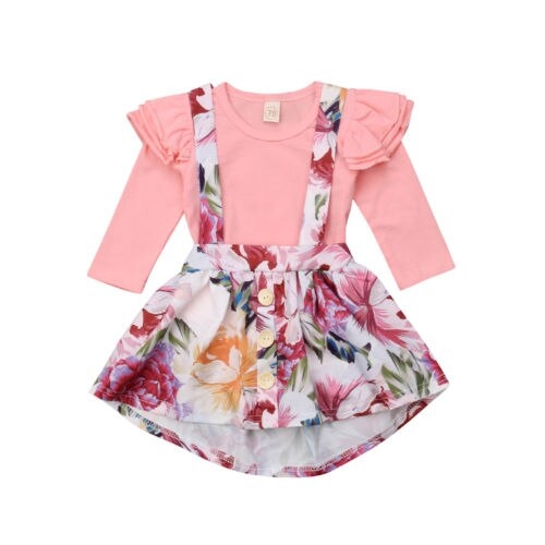 Newborn Baby Girls Fly Sleeve Tops Romper