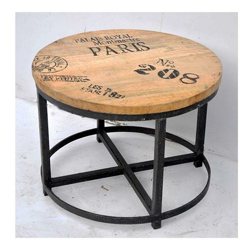 Round Timber Coffee Table