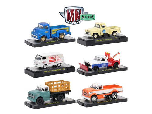 Auto Trucks 6 Piece Set Release 46 IN DISPLAY CASES 1/64 Diecast Model
