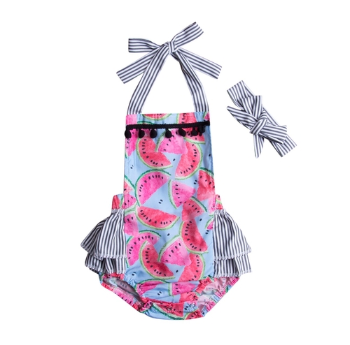 Cute Newborn Infant Girls Outfits Watermelon