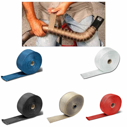 Titanium FIBERGLASS WRAP EXHAUST HEADER PIPE