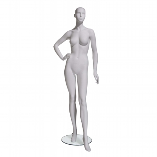 Econoco EVE-2H Female Mannequin - Abstract head- Right Hand On Hip- Le