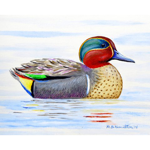 Betsy Drake KT435 16 x 25 in. Green Wing Teal Kitchen Towel