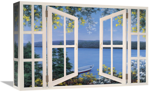 Global Gallery GCS-127426-1218-142 12 x 18 in. Island Time with Window