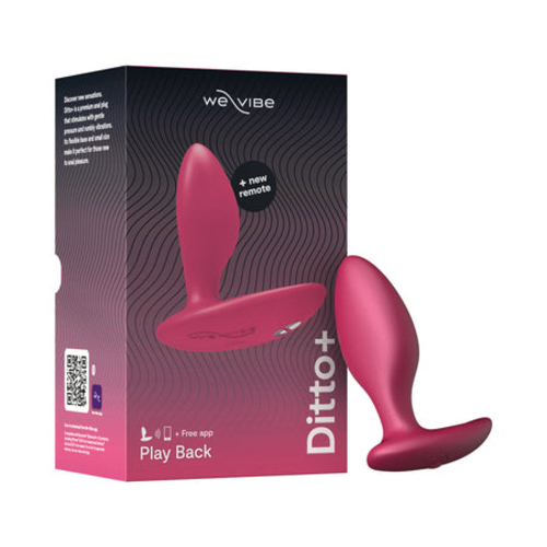 We-Vibe Ditto+ Rechargeable Remote-Controlled Silicone Vibrating Anal