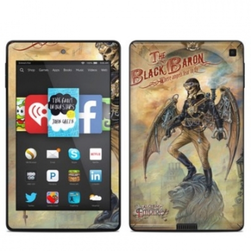 DecalGirl AKF6-BLKBARON Amazon Kindle Fire HD 6in Skin - The Black Bar