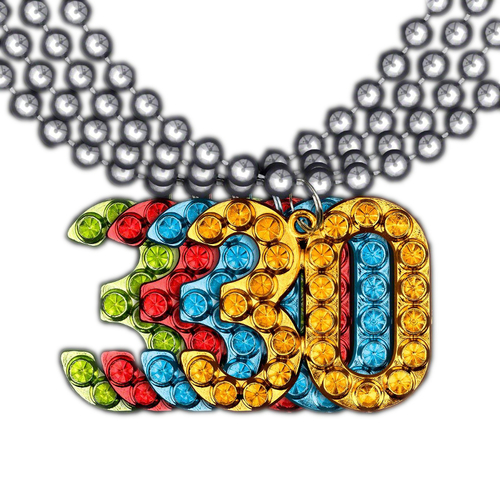 Blinkee CBHBDBNAP-30 30 Charm on Beads Happy Birthday Bead Necklace&#4