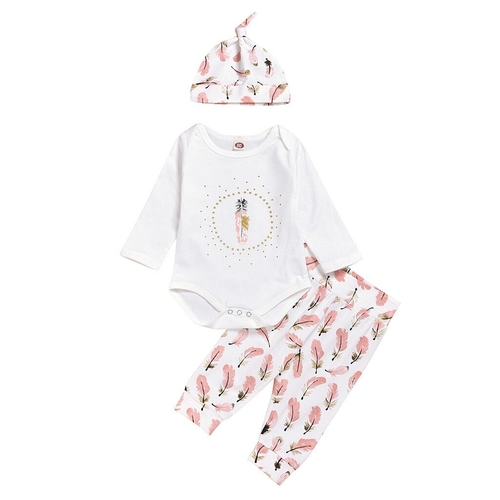 Newborn Infant Baby Boys Girls Long Sleeve Romper