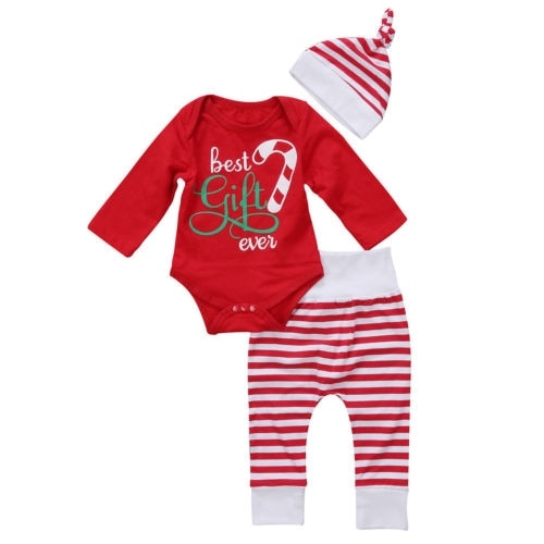 Newborn Baby Girls Boys Christmas Romper Tops