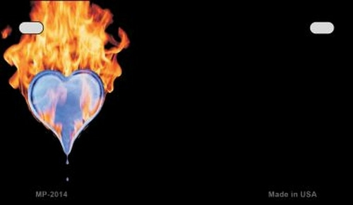 Smart Blonde MP-2014 7 x 4 in. Flamin Heart Offset Novelty Metal Motor