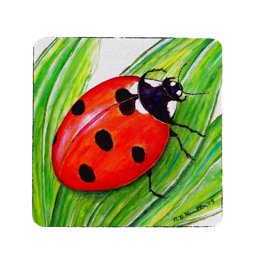 Betsy Drake CT457 Ladybug Coaster - Set of 4