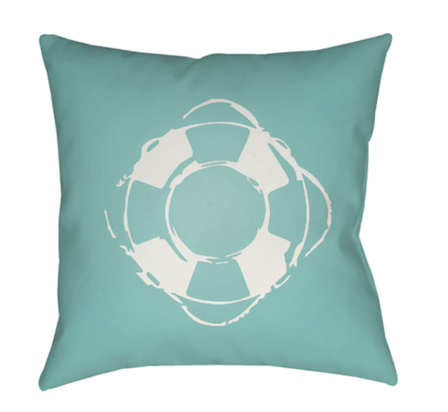 Surya SOL045-2020 Nautical 20 x 20 x 4 in. Throw Pillow, Blue - Me