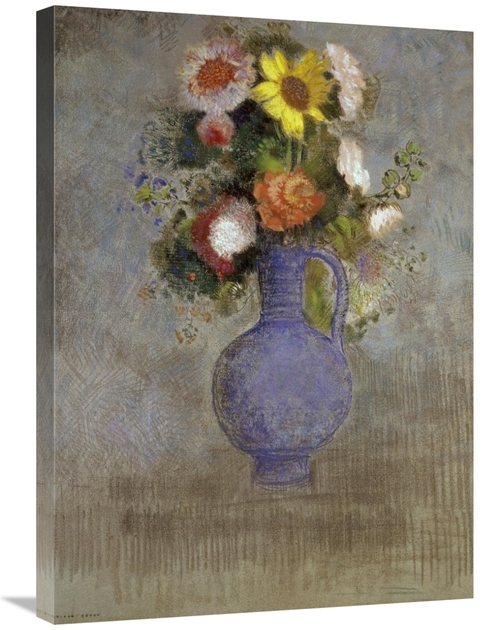 Global Gallery GCS-279541-30-142 30 in. Bouquet in a Blue Vase Art Pri