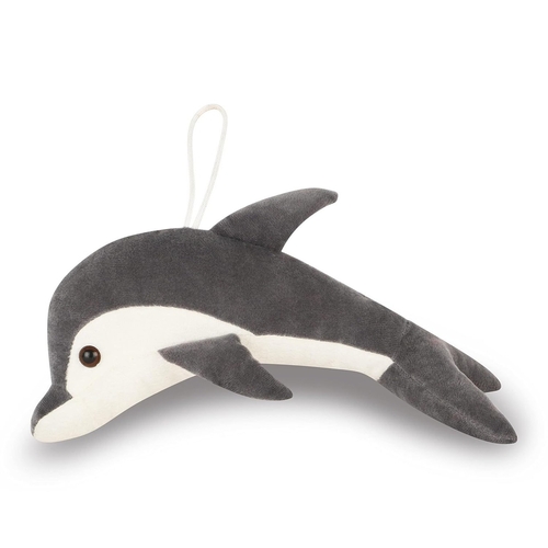 Grey Dolphin Plush Soft Toy for Baby Boys & Girls