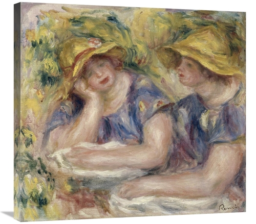 Global Gallery GCS-279690-30-142 30 in. Two Women in Blue Blouses Art 