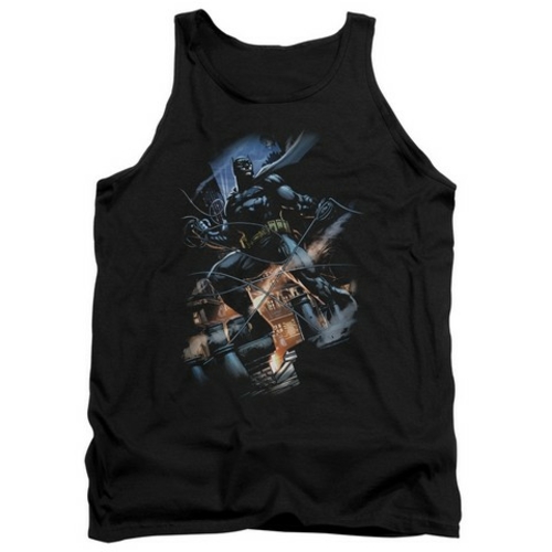 Trevco Batman-Gotham Knight - Adult Tank Top - Black- Medium