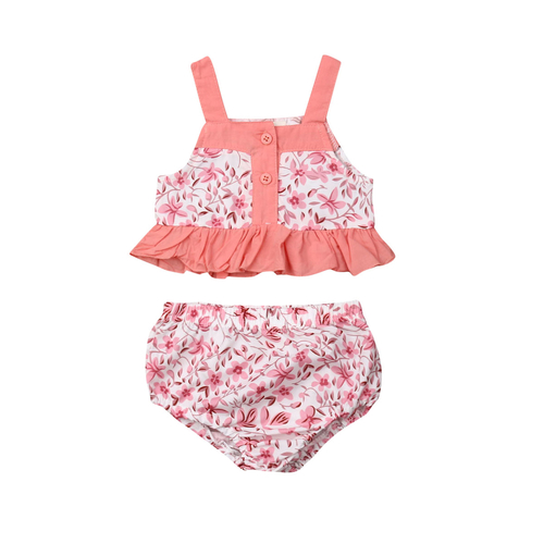 FOCUSNORM Toddler Baby Girls Clothes Summer 2pcs