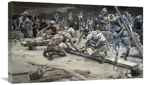 Global Gallery GCS-280440-30-142 30 in. Nailing the Feet Art Print - J