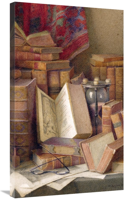 Global Gallery GCS-268551-36-142 36 in. Old Books to Read Art Print - 