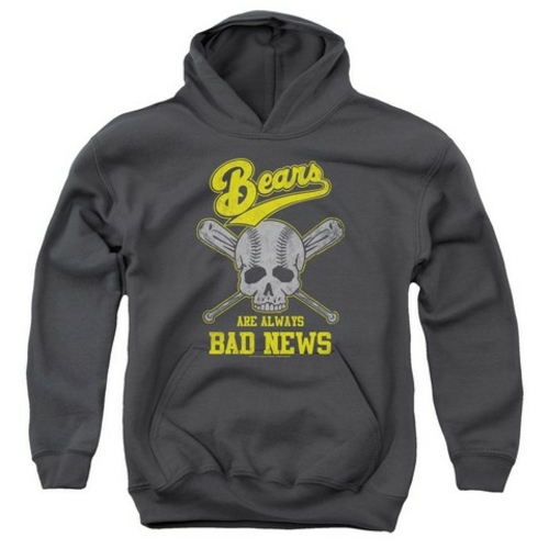 Main Trevco Bad News Bears-Always Bad News Youth Pull-Over Hoodie- Charcoal image