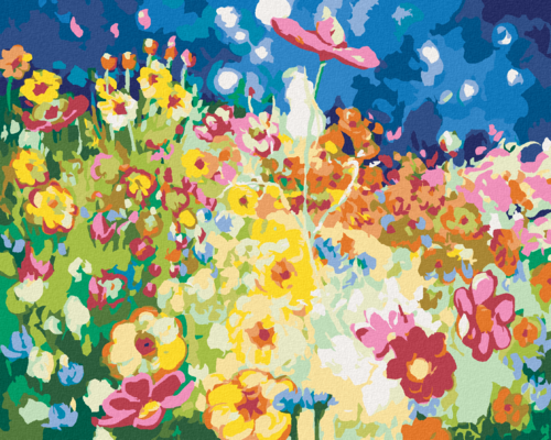 Paint by Numbers - COLOURFUL FLOWER FIELD