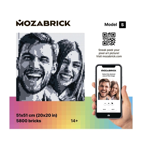 MOZABRICK Photo Construction Set Model S - Transform Any Picture into