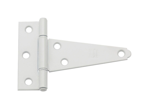 National Hardware 5001901 4 in. Heavy Duty T Hinge Steel, White - 