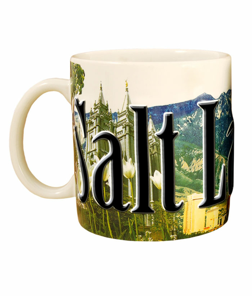 Americaware SMSLC02 Salt Lake City 18 oz Full Color Relief Mug